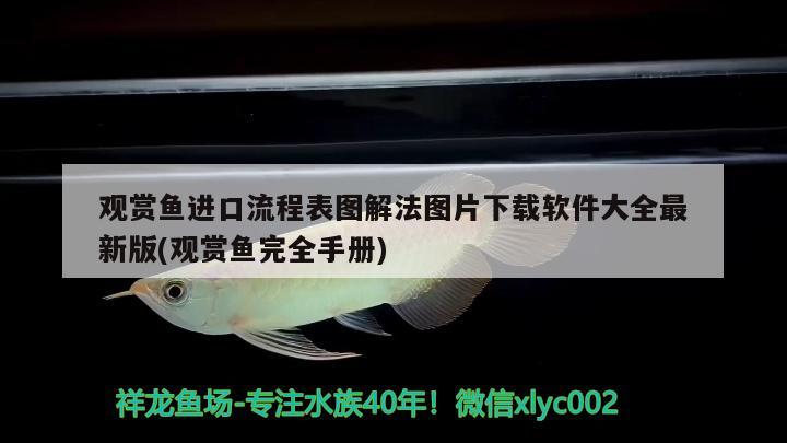 观赏鱼进口流程表图解法图片下载软件大全最新版(观赏鱼完全手册)