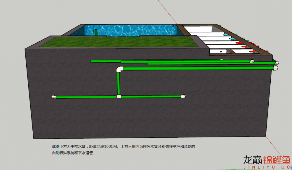28吨小池设想图 观赏鱼论坛 第5张
