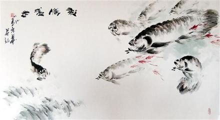 画金龙鱼的大师作品薛九州