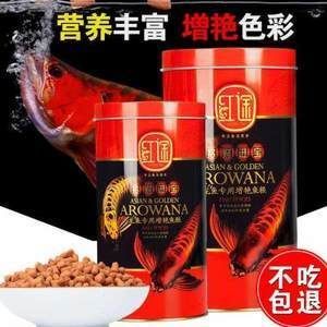 红龙鱼吃饲料能红吗