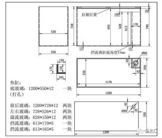 cad鱼缸平面图怎么画的好看：cad中如何画出美观的鱼缸平面图