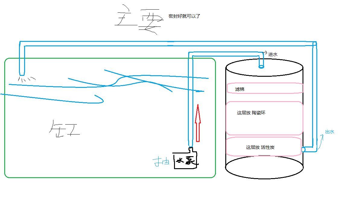 不用电的鱼缸水循环怎么做：不用电的鱼缸水循环可以通过手动操作来实现 鱼缸百科 第1张