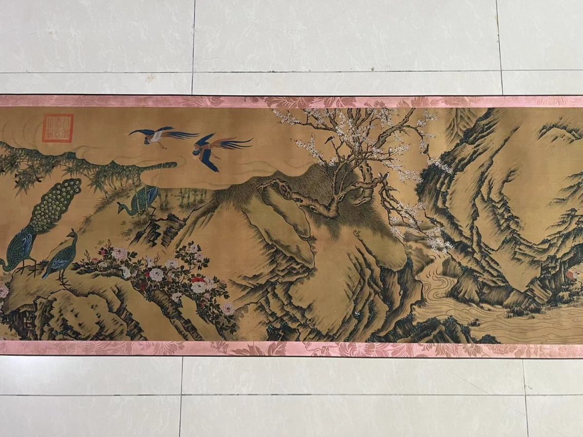 宋微宗百鸟朝凤老字画：宋微宗朝凤老字画宋微宗百鸟朝凤老字画 观赏鱼论坛 第6张