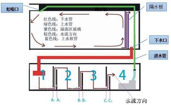 鱼缸溢流口声音大怎么办：底滤鱼缸溢流口声音大怎么办