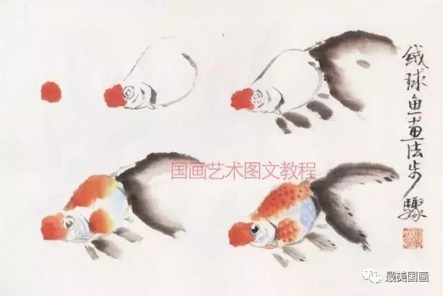 国画金龙鱼的画法步骤（国画金龙鱼的画法步骤介绍）