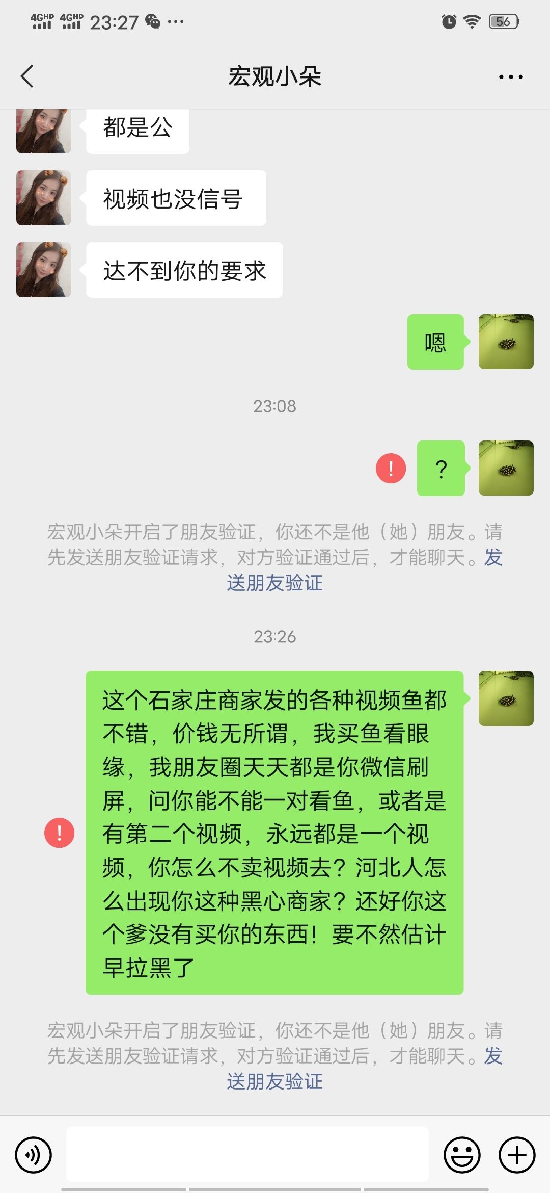 克孜勒苏柯尔克孜自治州观赏鱼市场朋友口吐芬芳的后果