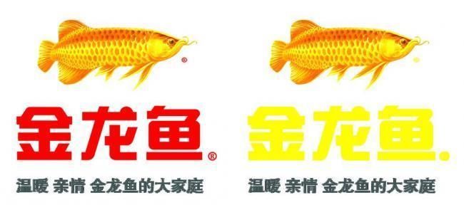 金龙鱼水族馆logo，金龙水族馆logo设计灵感来源于金龙鱼的形态与色彩