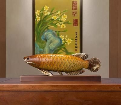 龙鱼挂画鱼头朝向，金龙鱼挂画时鱼头朝向的建议：金龙鱼挂画与家居布局的关系 龙鱼百科 第2张