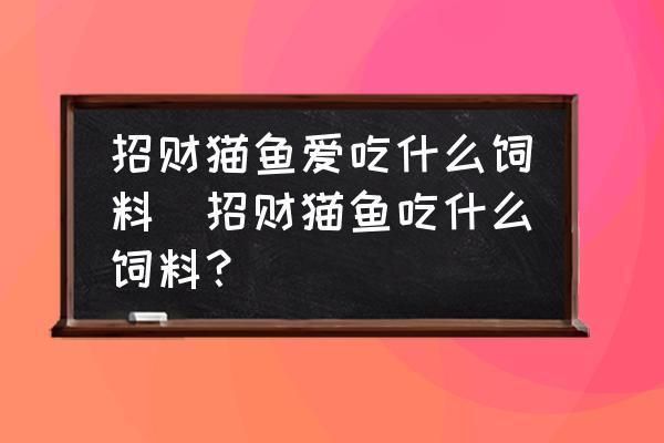 招财猫鱼苗饲料选择指南，招财猫鱼苗饲料添加剂选择,招财猫鱼苗饲料喂食频率