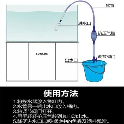 鱼缸换水泵使用方法视频：鱼缸换水泵使用方法 鱼缸百科 第3张