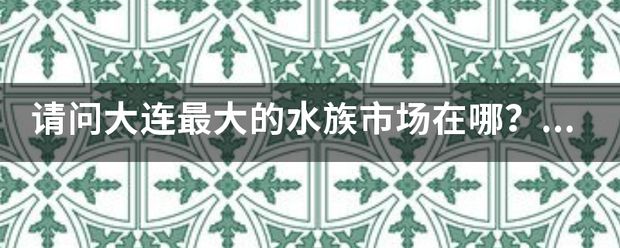 大连水族批发市场：大连水族商行锦红水族商行及大连水族商行及大连水族批发市场 全国观赏鱼市场 第8张