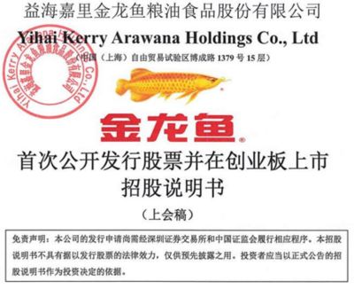 金龙鱼招股书pdf：金龙鱼招股书 龙鱼百科 第1张