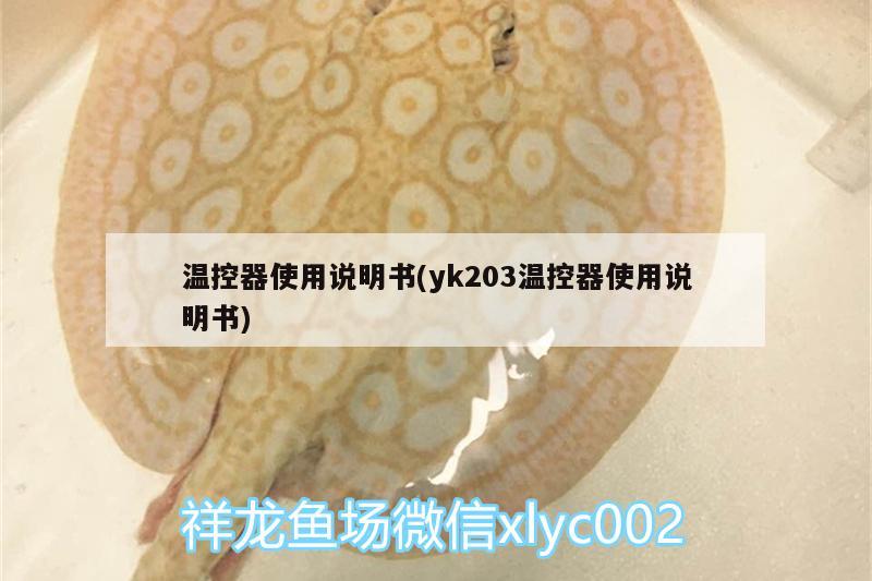 温控器使用说明书(yk203温控器使用说明书)