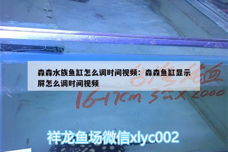 森森水族鱼缸怎么调时间视频:森森鱼缸显示屏怎么调时间视频