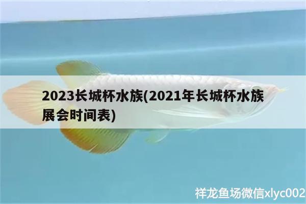 2023长城杯水族(2021年长城杯水族展会时间表)