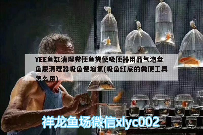 YEE鱼缸清理粪便鱼粪便吸便器用品气泡盘鱼屎清理器吸鱼便增氧(吸鱼缸底的粪便工具怎么用)