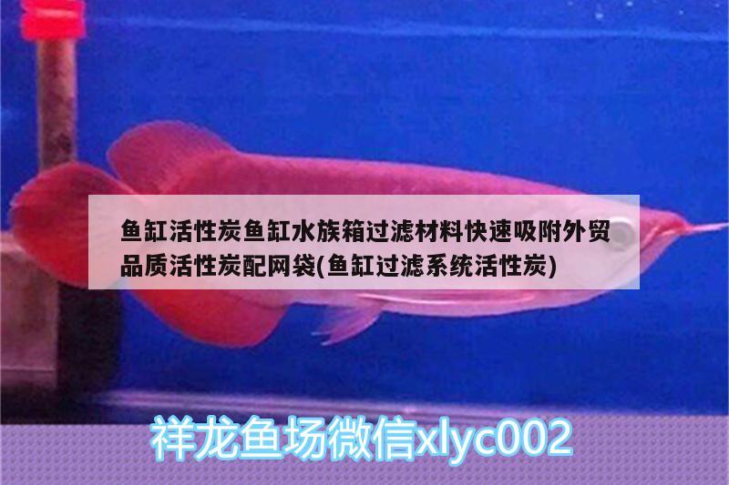 鱼缸活性炭鱼缸水族箱过滤材料快速吸附外贸品质活性炭配网袋(鱼缸过滤系统活性炭)