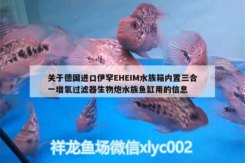 关于德国进口伊罕EHEIM水族箱内置三合一增氧过滤器生物炮水族鱼缸用的信息