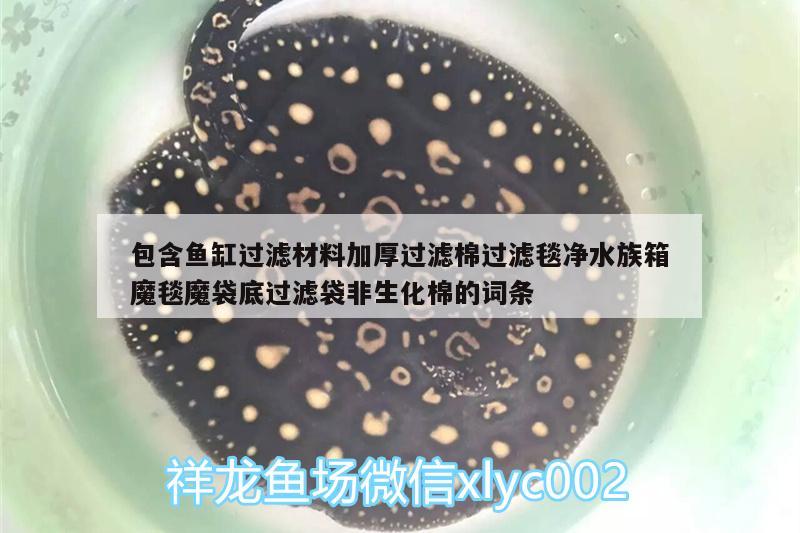 包含鱼缸过滤材料加厚过滤棉过滤毯净水族箱魔毯魔袋底过滤袋非生化棉的词条 鱼缸/水族箱