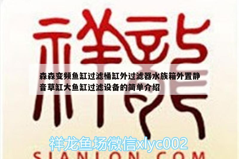 森森变频鱼缸过滤桶缸外过滤器水族箱外置静音草缸大鱼缸过滤设备的简单介绍