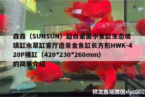 森森（SUNSUN）超白桌面小鱼缸生态玻璃缸水草缸客厅造景金鱼缸长方形HWK-420P裸缸（420*230*260mm）的简单介绍 水草