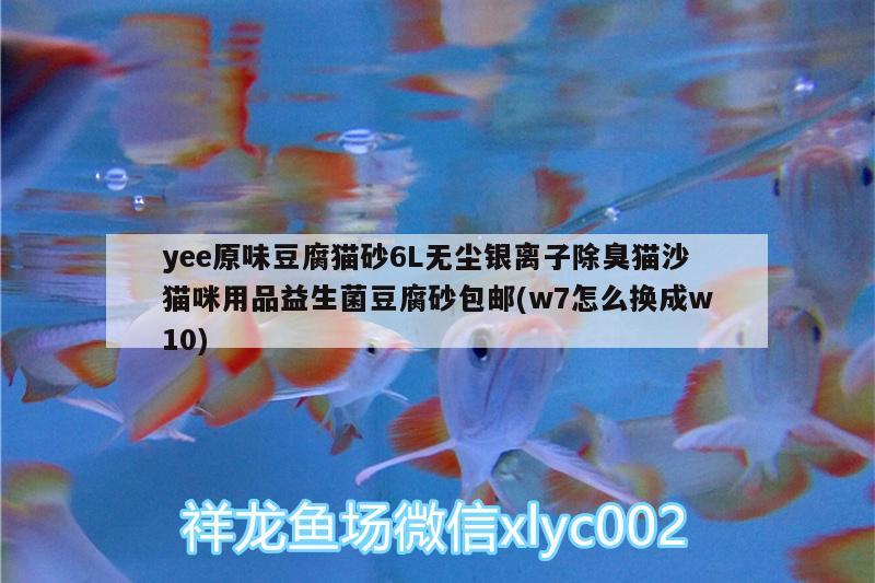 yee原味豆腐猫砂6L无尘银离子除臭猫沙猫咪用品益生菌豆腐砂包邮(w7怎么换成w10) yee