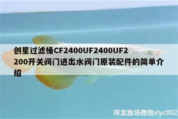 创星过滤桶CF2400UF2400UF2200开关阀门进出水阀门原装配件的简单介绍