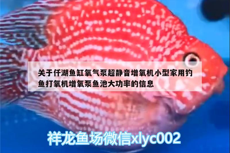 关于仟湖鱼缸氧气泵超静音增氧机小型家用钓鱼打氧机增氧泵鱼池大功率的信息