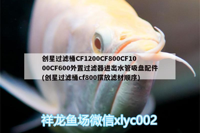 创星过滤桶CF1200CF800CF1000CF600外置过滤器进出水管吸盘配件(创星过滤桶cf800摆放滤材顺序) 广州水族器材滤材批发市场