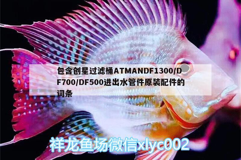 包含创星过滤桶ATMANDF1300/DF700/DF500进出水管件原装配件的词条