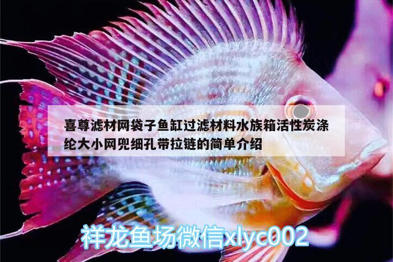 喜尊滤材网袋子鱼缸过滤材料水族箱活性炭涤纶大小网兜细孔带拉链的简单介绍