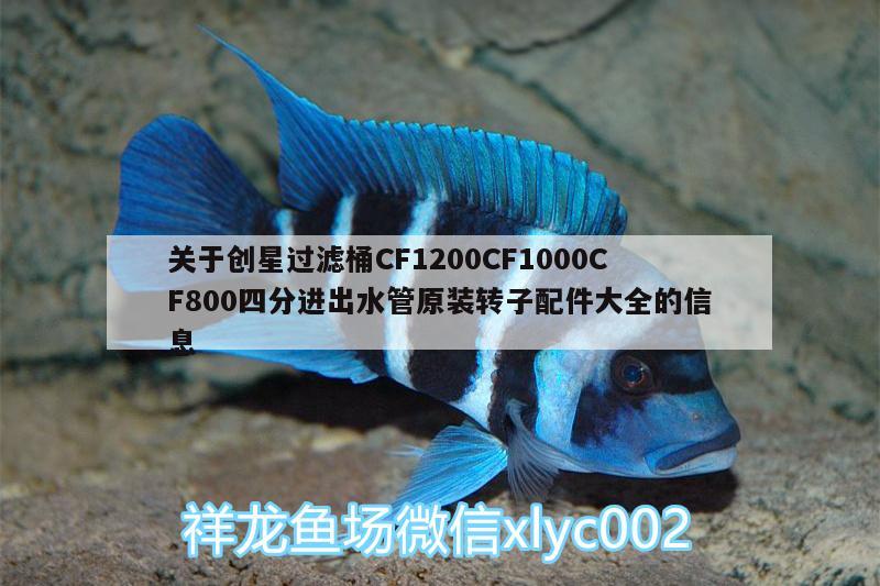 关于创星过滤桶CF1200CF1000CF800四分进出水管原装转子配件大全的信息 朱巴利鱼苗