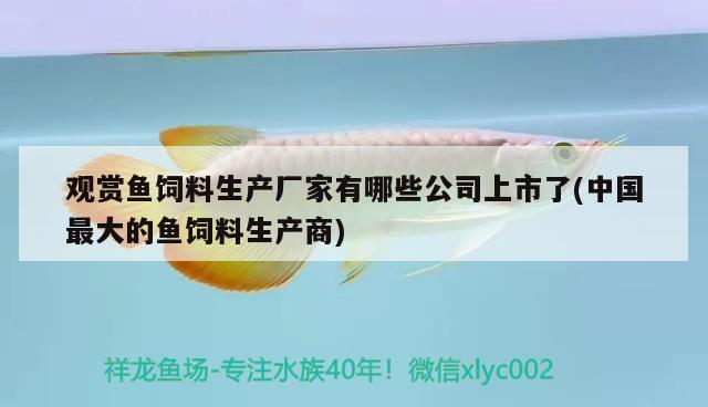 观赏鱼饲料生产厂家有哪些公司上市了(中国最大的鱼饲料生产商) 祥龙鱼场