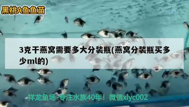 3克干燕窝需要多大分装瓶(燕窝分装瓶买多少ml的) 马来西亚燕窝