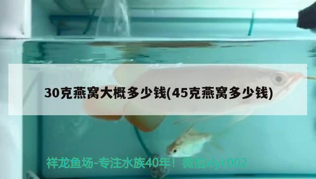 30克燕窝大概多少钱(45克燕窝多少钱)