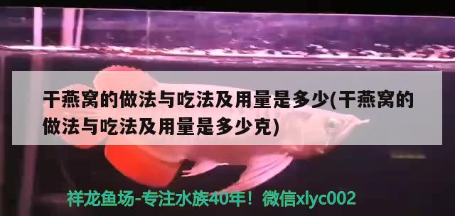 干燕窝的做法与吃法及用量是多少(干燕窝的做法与吃法及用量是多少克) 马来西亚燕窝