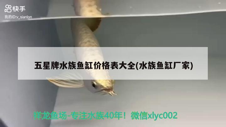 五星牌水族鱼缸价格表大全(水族鱼缸厂家) 银河星钻鱼