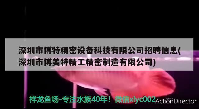 深圳市博特精密设备科技有限公司招聘信息(深圳市博美特精工精密制造有限公司)