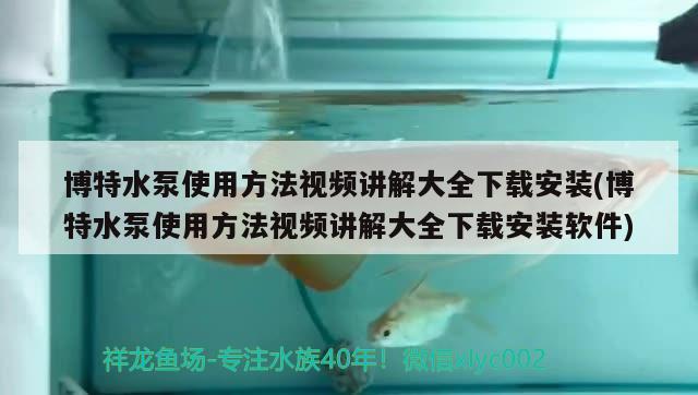 博特水泵使用方法视频讲解大全下载安装(博特水泵使用方法视频讲解大全下载安装软件) 博特水族