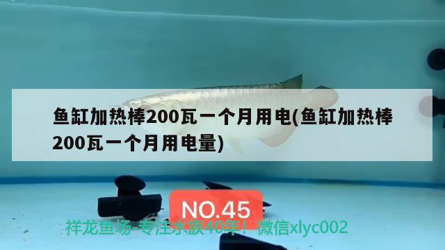 鱼缸加热棒200瓦一个月用电(鱼缸加热棒200瓦一个月用电量) 鱼缸清洁用具