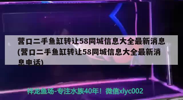 营口二手鱼缸转让58同城信息大全最新消息(营口二手鱼缸转让58同城信息大全最新消息电话)