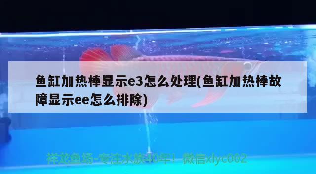 鱼缸加热棒显示e3怎么处理(鱼缸加热棒故障显示ee怎么排除)