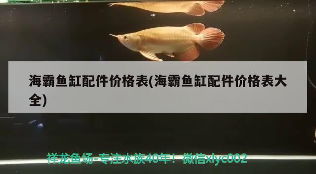 海霸鱼缸配件价格表(海霸鱼缸配件价格表大全)