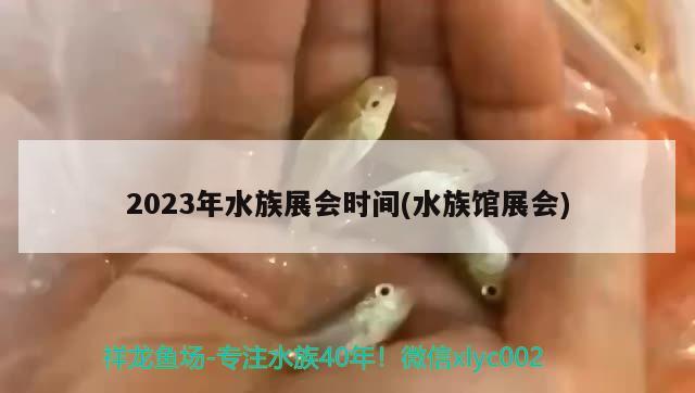 2023年水族展会时间(水族馆展会)