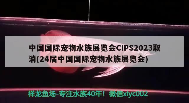 中国国际宠物水族展览会CIPS2023取消(24届中国国际宠物水族展览会) 水族展会