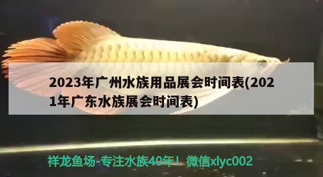 2023年广州水族用品展会时间表(2021年广东水族展会时间表)