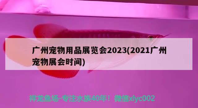 广州宠物用品展览会2023(2021广州宠物展会时间)