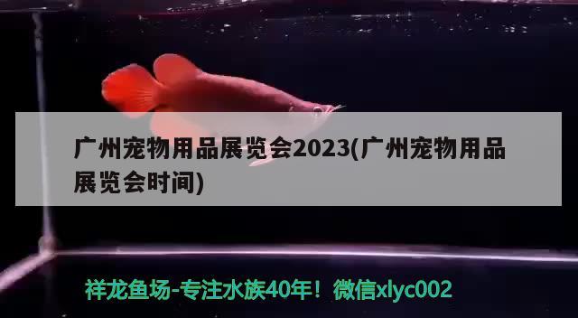 广州宠物用品展览会2023(广州宠物用品展览会时间)