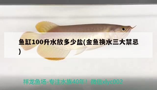 鱼缸100升水放多少盐(金鱼换水三大禁忌) 观赏鱼