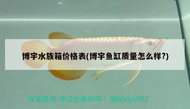 博宇水族箱价格表(博宇鱼缸质量怎么样?)